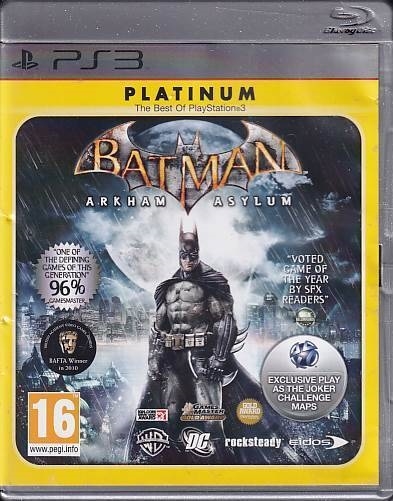 Batman Arkham Asylum Platinum - PS3 (B Grade) (Genbrug)